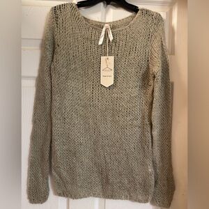 Ashley By 26 International Chunky Knit Gray Sweater Cozy Fall Must Have Sz S NWT